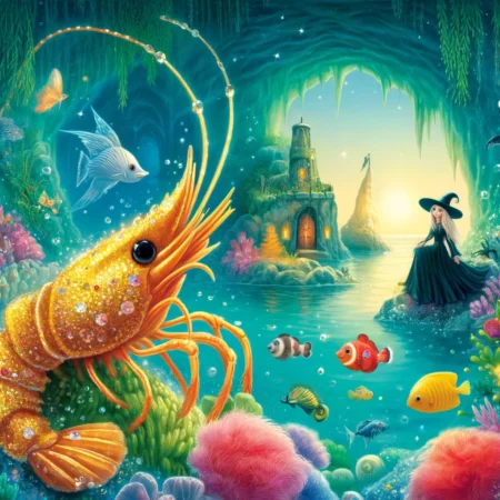 El camarón de oro y la laguna mágica: una aventura infantil por Leidiana Zambrano