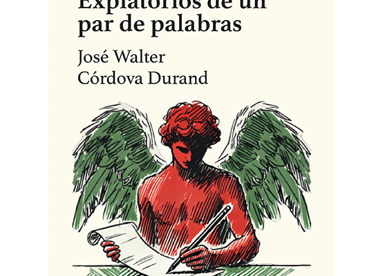 Portada del libro Expiatorios de un par de palabras, poesía sanadora de José Walter Córdova Durand.