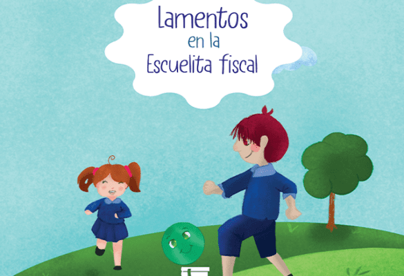 Portada del libro "Lamentos en la escuelita fiscal" de Francisco Sáenz Ráez, una historia de aceptación y reflexión.