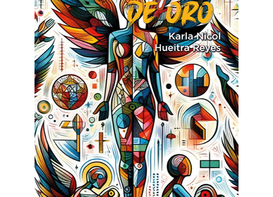 Portada del libro Bandeja de Oro de Karla Nicol Hueitra Reyes, reflexiones espirituales y existenciales
