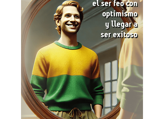 Portada del libro "Cómo superar el ser feo con optimismo y llegar a ser exitoso" de Richard Castañeda Moran, una guía de superación personal.
