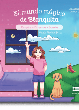 Ilustración del libro El mundo mágico de Blanquita con consejos para dormir mejor