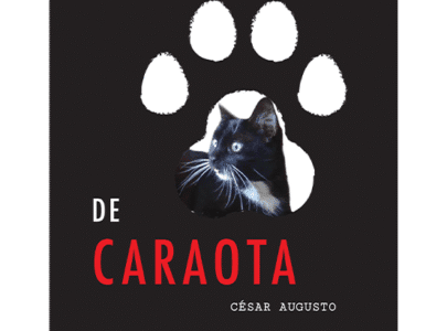 Portada del libro La historia de Caraota, novela de César Augusto sobre una gatita y su lucha por pertenecer en un mundo dividido