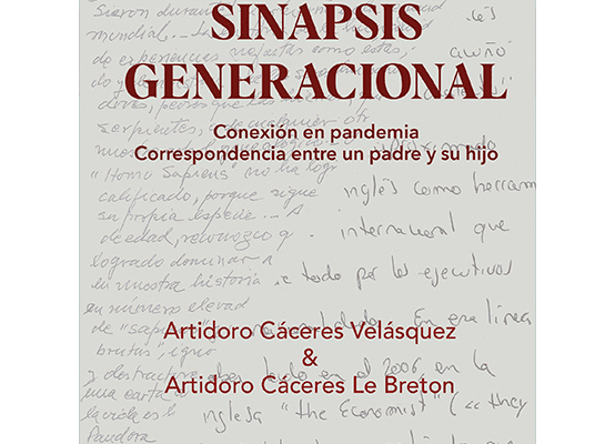 Portada del libro Sinapsis generacional de Artidoro Cáceres Velásquez y Le Breton