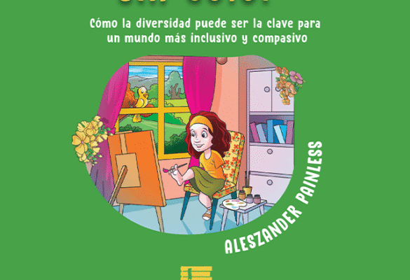 Portada de «Una flor sin dolor», cuento ilustrado sobre autismo infantil