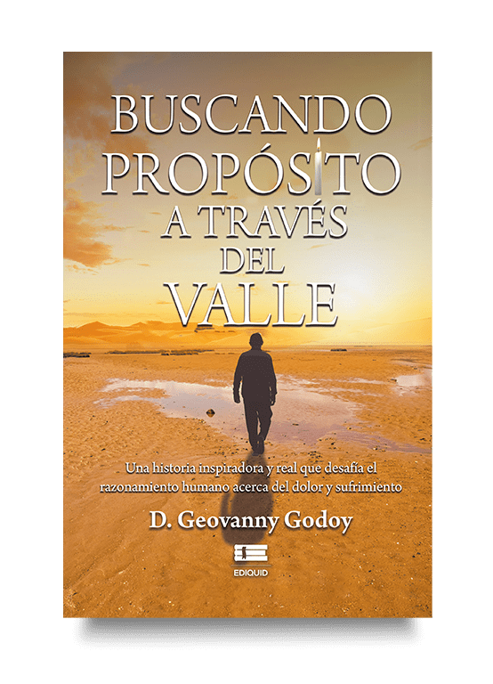 Portada del libro Buscando propósito a través del Valle de D. Geovanny Godoy