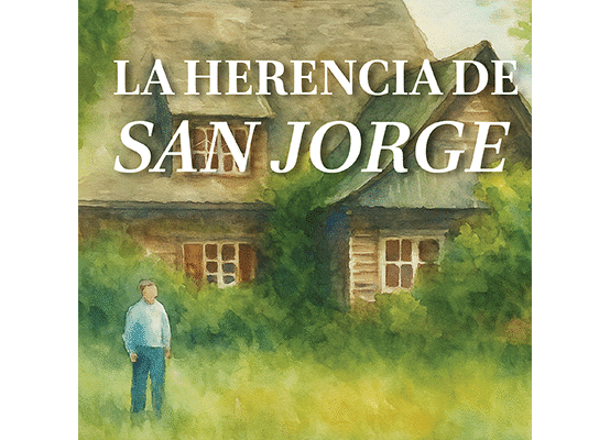 Portada del libro La herencia de San Jorge, novela chilena de Osvaldo Iribarren
