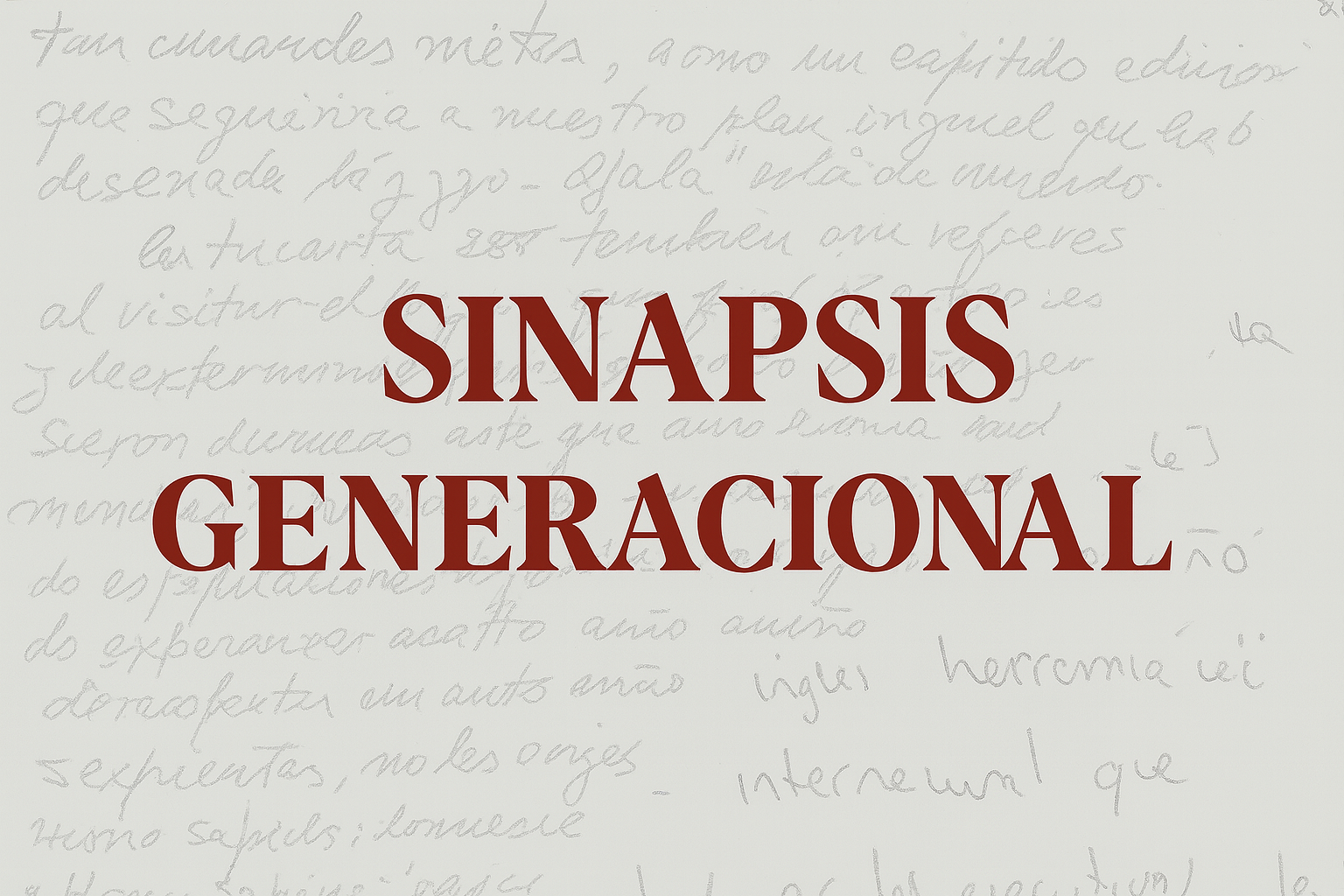 Sinapsis generacional de los doctores Artidoro Cáceres es una obra epistolar que une razón y emoción. Una conversación entre padre e hijo sobre la vida, la ética y el amor.