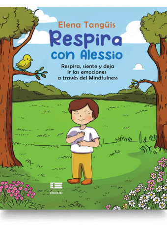 Portada de Respira con Alessio, libro de mindfulness infantil y gestión emocional.