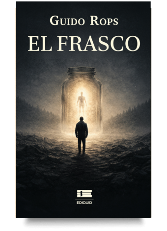 Portada de El frasco, novela sobre duelo espiritual y trascendencia.