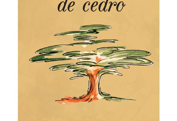 Portada de Corazón de cedro, novela sobre un inmigrante libanés y su historia de vida.