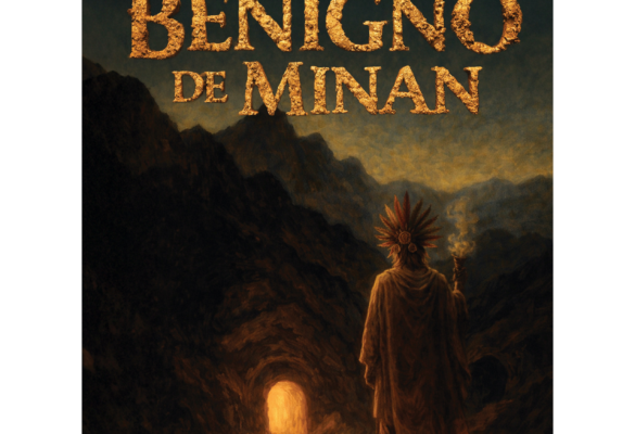 Portada de El benigno de Minan, libro sobre crecimiento espiritual y valores humanos.
