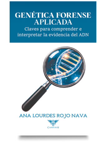 Portada de Genética forense aplicada, libro sobre genética forense, análisis de ADN y evidencia científica.