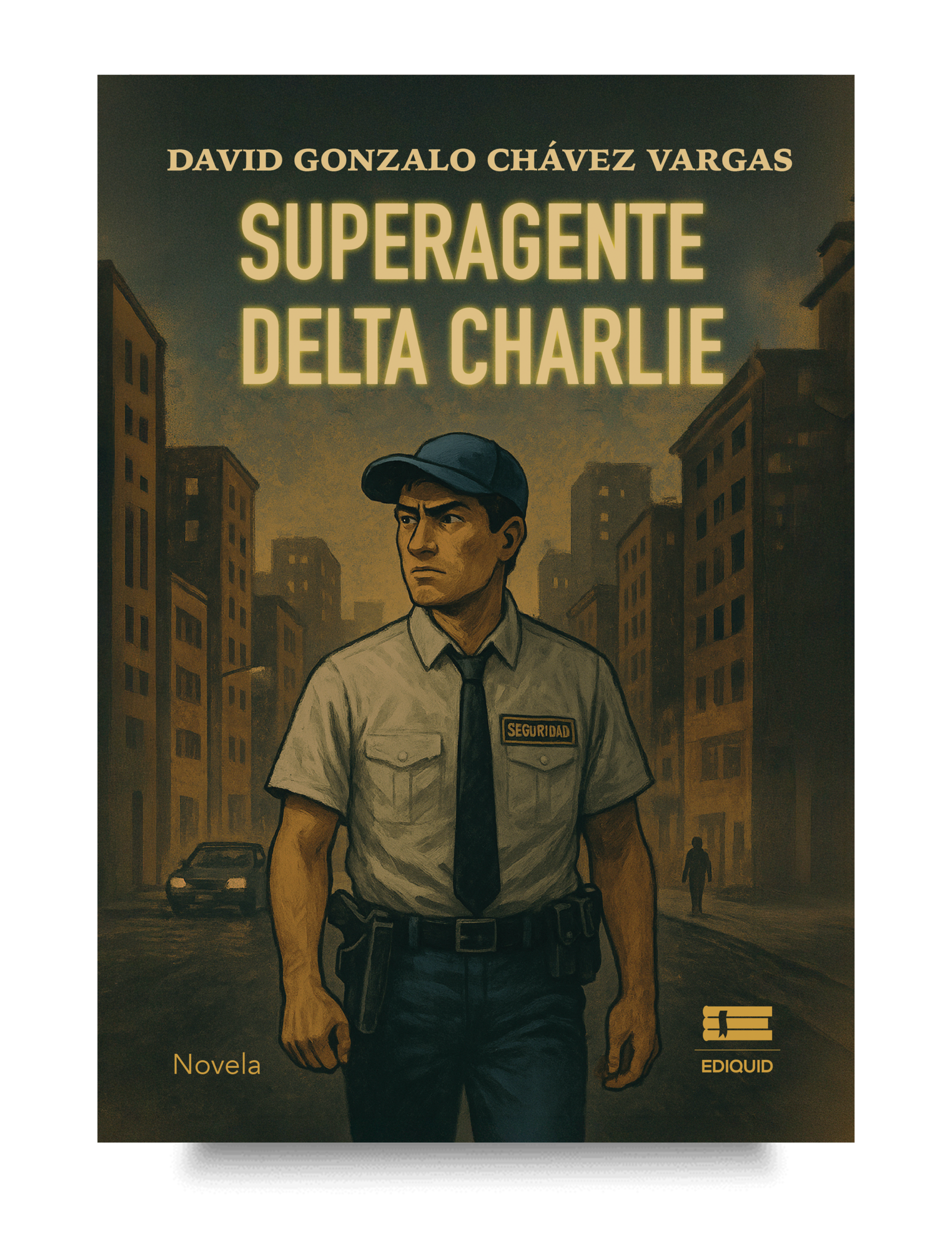 Una novela sobre trabajo, estudio y perseverancia para alcanzar los sueños. Portada de Superagente Delta Charlie, novela sobre perseverancia laboral, esfuerzo y crecimiento personal.