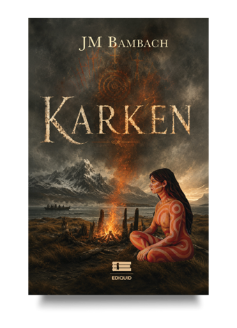 Portada de Karken, novela sobre memoria ancestral y cultura selk'nam.