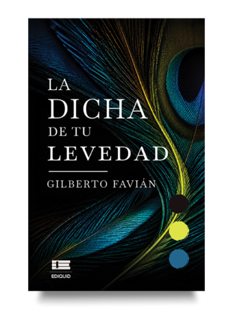 Portada de La dicha de tu levedad, poemario sobre vínculo íntimo, deseo y espiritualidad.