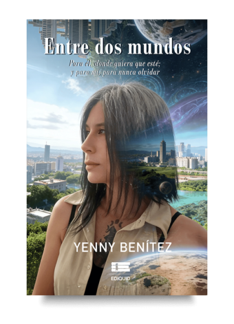 Portada de Entre dos mundos, autobiografía sobre conexión espiritual, duelo y vida después de la muerte.