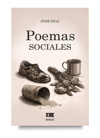 Portada de Poemas sociales, libro de poesía social sobre la realidad del Perú.