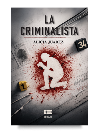 Portada de La criminalista: Tras la huella de un fantasma, thriller sobre investigación forense, ADN y criminalística.