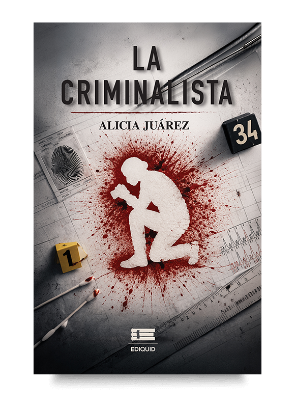 Un thriller donde la ciencia y la investigación forense son clave para descubrir la verdad. Portada de La criminalista: Tras la huella de un fantasma, thriller sobre investigación forense, ADN y criminalística.