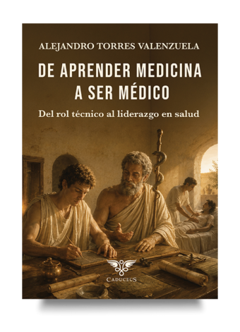 Formación médica en la portada de De aprender medicina a ser médico.