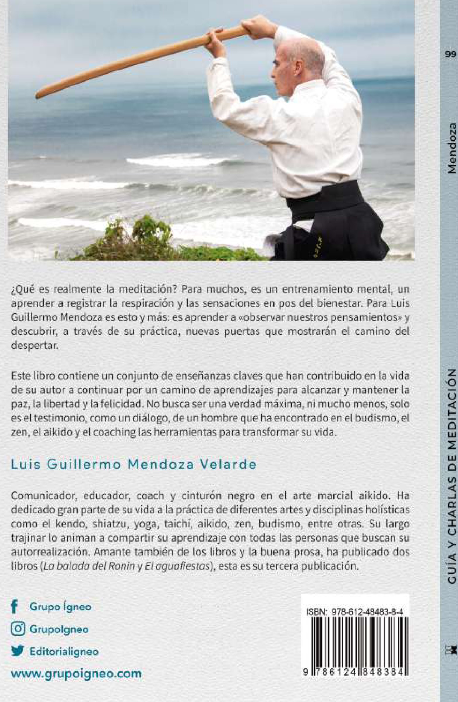 Contraportada de Guía y charlas de meditación